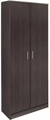 Ντουλάπα Homemarkt Bailey Hm337.01 Δίφυλλη με Τρία Ράφια Zebrano 60x42x180cm