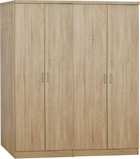 Ντουλάπα Homemarkt Hm11350.02 2τμx Τετράφυλλη Sonama 160x42x181
