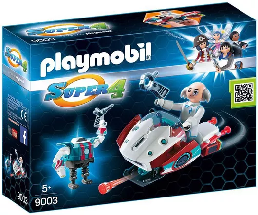 Playmobil Super4 Ο Δόκτωρ Χ & το Skyjet του για 5 ετών