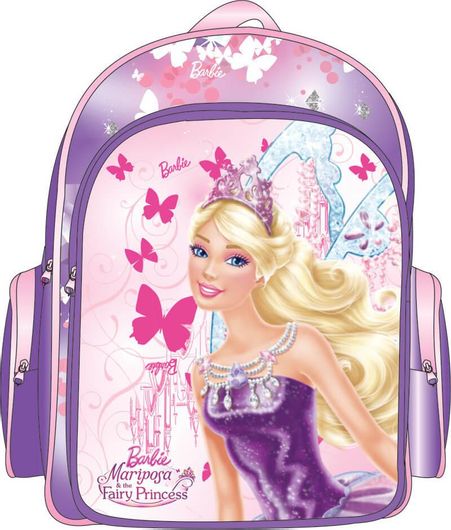 Σχολική Τσάντα Δημοτικού Paxos Διπλό Barbie Mariposa
