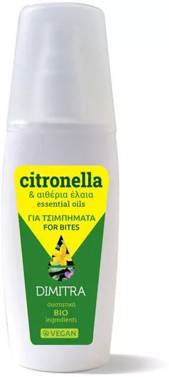 Εντομοαπωθητικό Spray Dimitra Citronella & Αιθέρια Έλαια 100ml