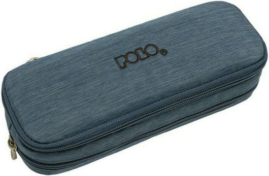 Κασετίνα Polo 612473 Duo Box Βαρελάκι Υφασμάτινη Μπλε