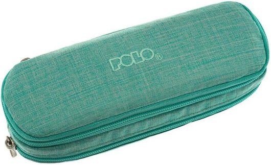 Κασετίνα Polo 620904 Duo Box Jean Οβάλ Υφασμάτινη Πράσινη
