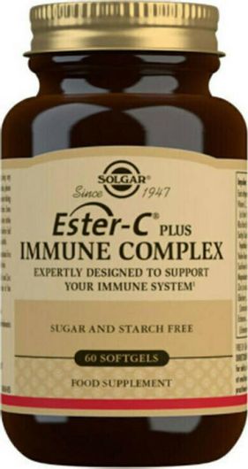 Solgar Ester-C Plus Immune Complex Συμπλήρωμα για την Ενίσχυση του Ανοσοποιητικού 60 Μαλακές Κάψουλες