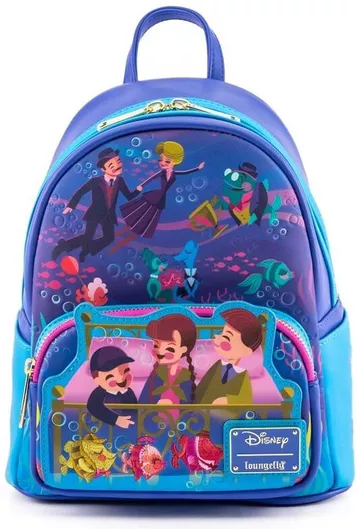 Παιδική Τσάντα Βόλτας Loungefly: Disney Bedknobs and Broomsticks Beautiful Briny Ballroom (WDBK1973) Μπλε