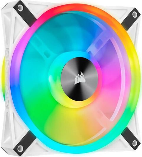 Case Fan Corsair iCUE QL140 RGB με Σύνδεση 4-Pin PWM / 3-Pin Λευκό