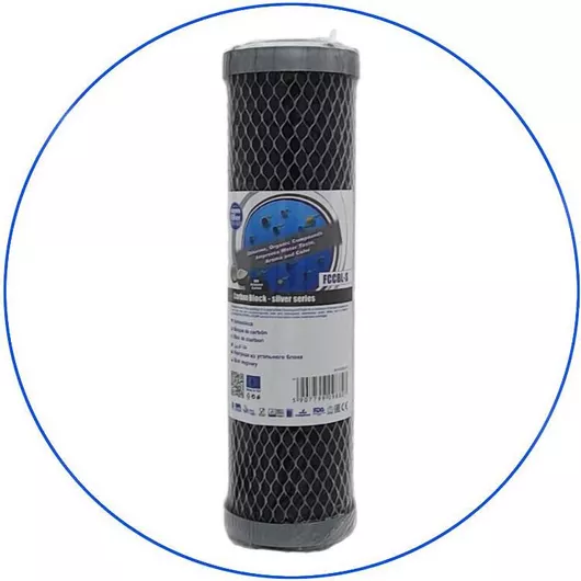 Ανταλλακτικό Φίλτρο Νερού Aqua Filter Άνω και Κάτω Πάγκου από Ενεργό Άνθρακα 10" FCCBL-S 5 μm