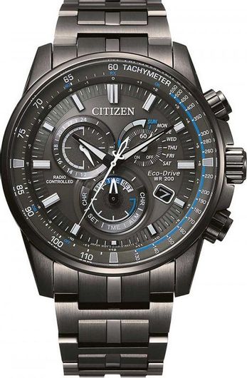 Ανδρικό Ρολόι Citizen CB5887-55H με Μεταλλικό Μπρασελέ Μαύρο