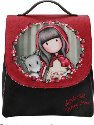 Τσάντα Πλάτης Santoro 620495 Red Riding Hood για Κορίτσι Μαύρη