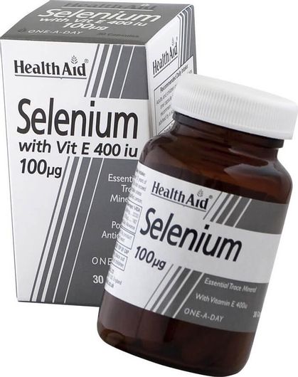 Health Aid Selenium & Vitamin E 100mg 30 Κάψουλες