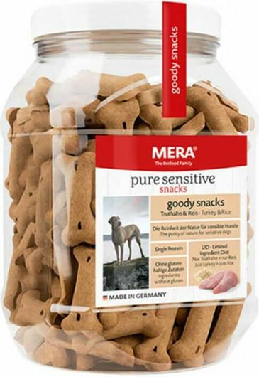 Λιχουδιά Meradog Pure Sensitive Goody Snack Turkey & Rice 600g