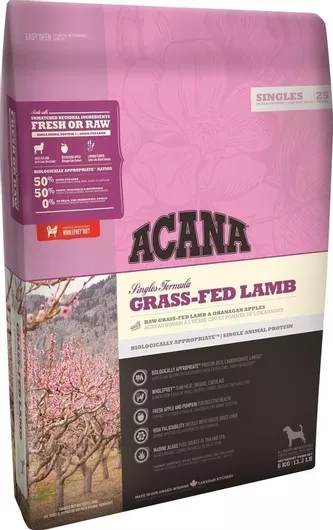 Ξηρά Τροφή Acana Grass-fed Lamb 2kg για Ενήλικους Σκύλους με Αρνί 