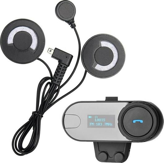 Ενδοεπικοινωνία FreedConn TCOM-SC Μονή για Κράνος Μηχανής με Bluetooth 800m