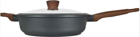 Σωτέζα με Καπάκι Estia Stone 01-2404 από Χυτό Αλουμίνιο με Επίστρωση από Πέτρα 28cm