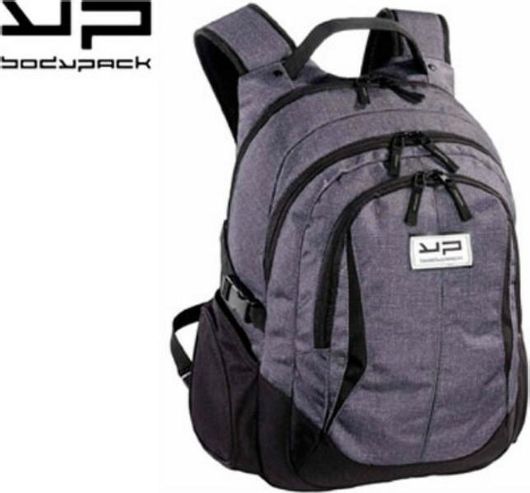 Σχολική Τσάντα Γυμνασίου / Λυκείου Bodypack Πλάτης Γκρι
