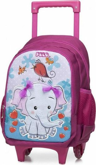 Σχολική Τσάντα Νηπίου Polo Τρόλεϊ Animal Ροζ