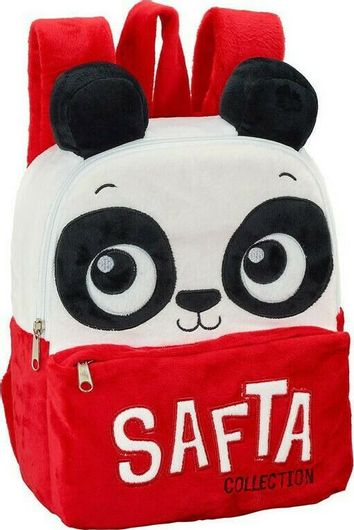 Σχολική Τσάντα Νηπίου Safta Πλάτης Panda Κόκκινο