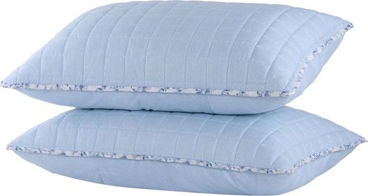 Σετ Μαξιλαροθήκες Nef-Nef Darling Με Φάσα 52x72cm Blue