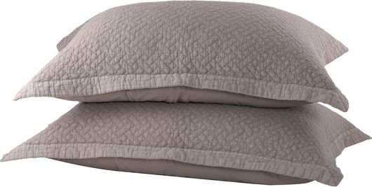 Σετ Μαξιλαροθήκες Nef-Nef Barila 2τμχ 52x72cm Καφέ