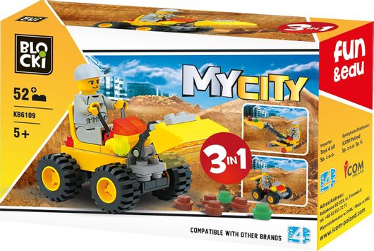 Τουβλάκια Blocki MyCity 3 in 1 για 5+ Ετών 52τμχ