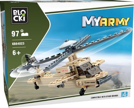 Τουβλάκια Blocki Military Combat Helicopter για 6+ Ετών 97τμχ