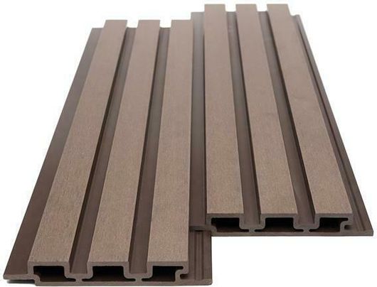 Deck Περίφραξης WPC Panel 8530 με 3D Πηχάκια 25/176.5mm Καφέ