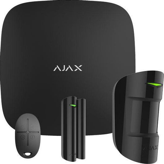 Σύστημα Συναγερμού Ajax Systems Hub Kιt Ασύρματο με WiFi & GSM Μαύρο