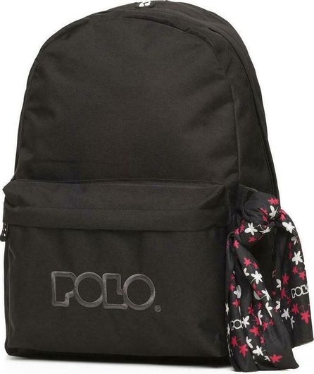 Σχολική Τσάντα Γυμνασίου / Λυκείου Polo Original 2020 Πλάτης Μαύρο