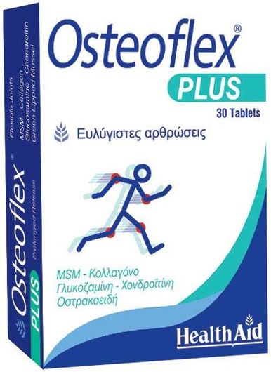 Health Aid Osteoflex Plus Συμπλήρωμα για την Υγεία των Αρθρώσεων & Οστών 30 Ταμπλέτες
