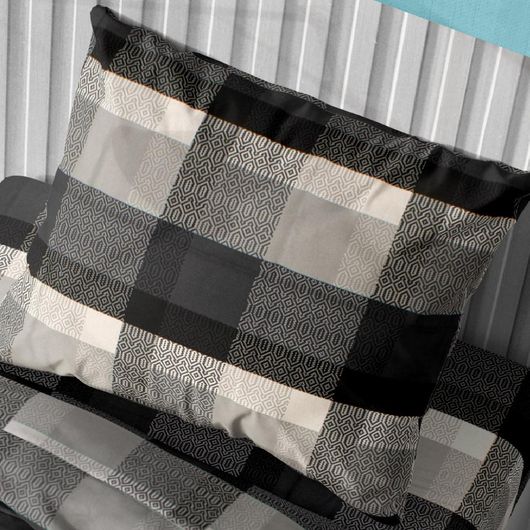 Μαξιλαροθήκη Dimcol Paradise 400 με Φάσα 50x70εκ Γκρι