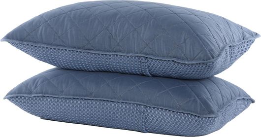 Μαξιλαροθήκη Nef-Nef Karina με Φάσα 52x72εκ Μπλε