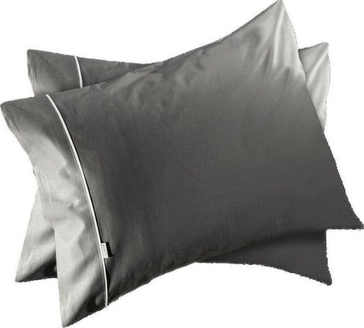 Σετ Μαξιλαροθήκες Guy Laroche Reserve με Φάσα 52x72cm Γκρι