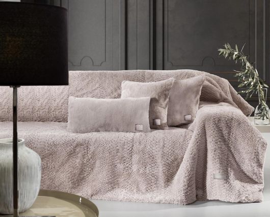 Σετ Ριχτάρια Guy Laroche Crusty 170x250cm 2τμχ Ροζ