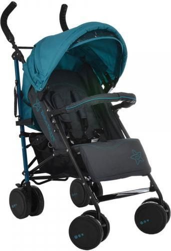 Καρότσι Μπαστούνι Bebe Stars Smart 184-184 Cyan 6.9kg Κατάλληλο από 6 Μηνών