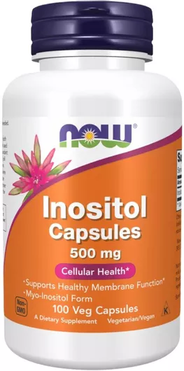 Now Foods Inositol 500mg Συμπλήρωμα για την Εγκυμοσύνη 100 κάψουλες