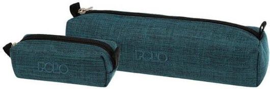 Σχολική Κασετίνα Original Polo Jean Βαρελάκι Με Πορτοφολάκι 937006-5801 Μπλε