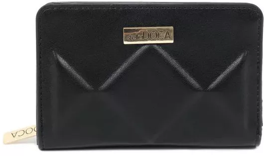 Γυναικείο Πορτοφόλι Doca 67402 από Δερματίνη Μαύρο