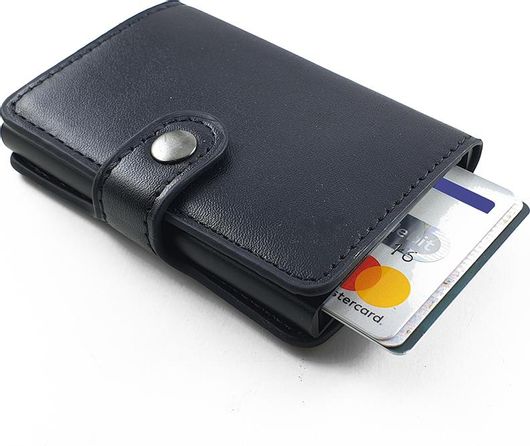 Πορτοφόλι Ανδρικό Καρτών με RFID Μαύρο