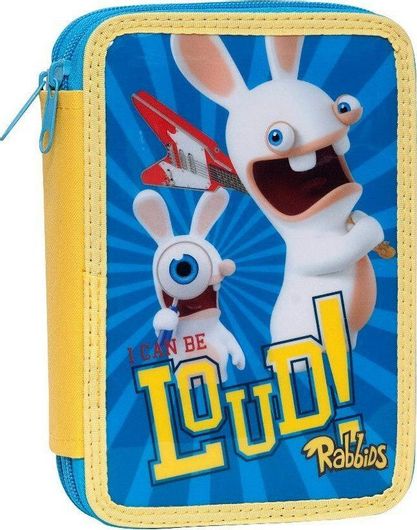 Κασετίνα Gim Διπλή Rabbids