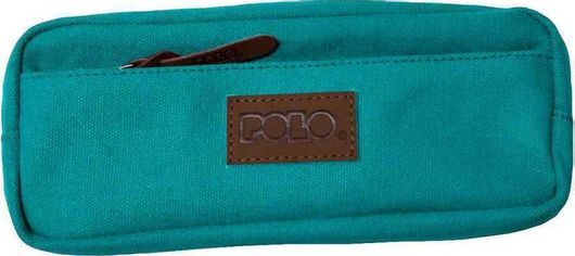 Κασετίνα Polo Canvas με 2 Θήκες Γαλάζιο