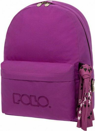 Σχολική Τσάντα Γυμνασίου / Λυκείου Polo Original 600D Πλάτης Μοβ
