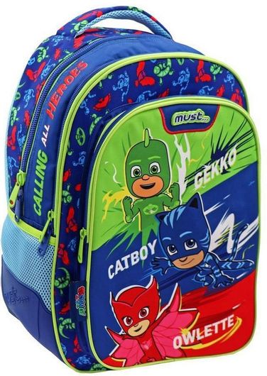 Σχολική Τσάντα Πλάτης Δημοτικού Must Pj Masks Calling All Heros Πολύχρωμο