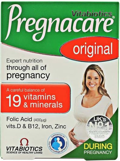 Vitabiotics Pregnacare Original Συμπλήρωμα για την Εγκυμοσύνη 30 Ταμπλέτες
