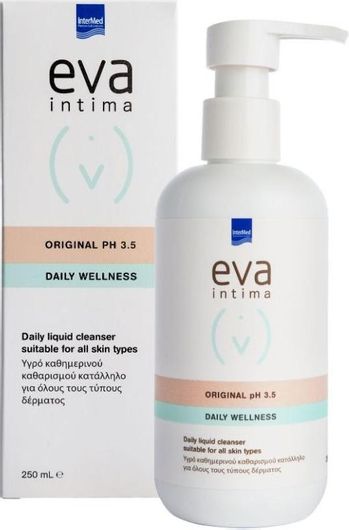 Υγρό Καθαρισμού Intermed Eva Intima Wash Original pH3.5 για την Ευαίσθητη Περιοχή 250ml