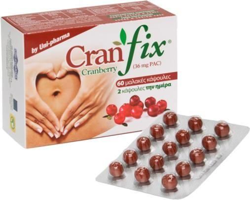 Uni-Pharma Cranfix Cranberry 60 Μαλακές Κάψουλες