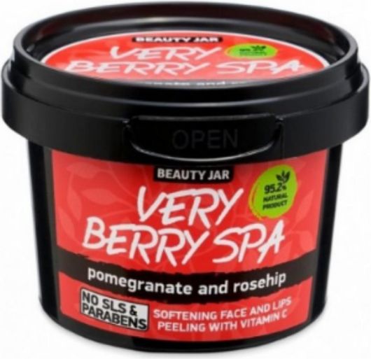 Scrub Προσώπου Beauty Jar Very Berry Spa Softening Face & Lips Peeling with Vitamin C 120ml