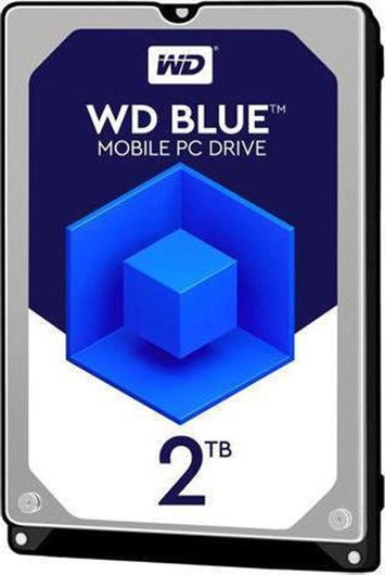 HDD Σκληρός Δίσκος Western Digital Blue 2TB SATA III 2.5" 5400 rpm με 128MB Cache