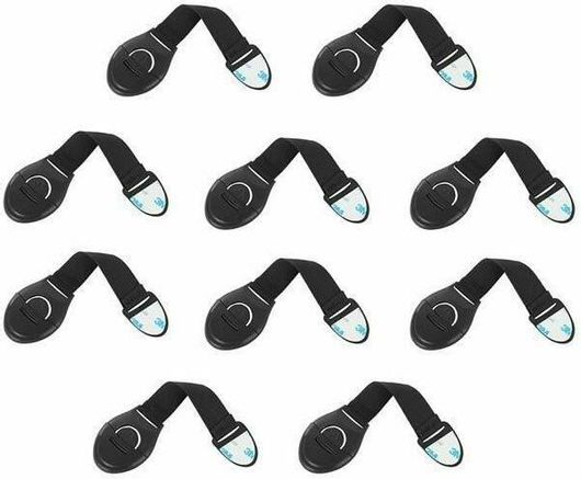 Προστατευτικά για Ντουλάπια & Συρτάρια 00008535 10τμχ Μαύρο