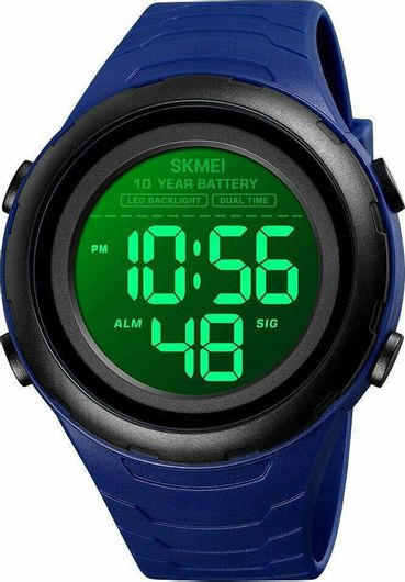 Ανδρικό Ρολόι Skmei 1675 με Καουτσούκ Λουράκι Μπλε