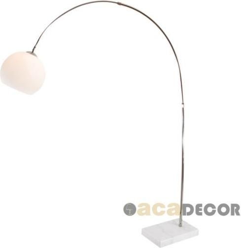 Φωτιστικό Δαπέδου Aca Μοντέρνο 201x40cm με Ντουί για Λαμπτήρα E27 Λευκό